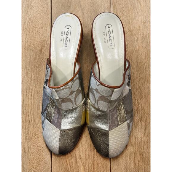 Y2K Coach A0105 Eva Patchwork Clog Size 11B - Picture 8 of 8